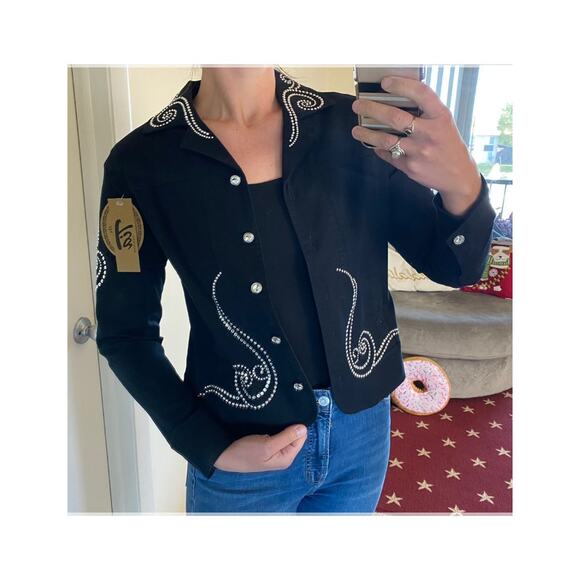 Tia Designs black embellished western jacket - Picture 5 of 7